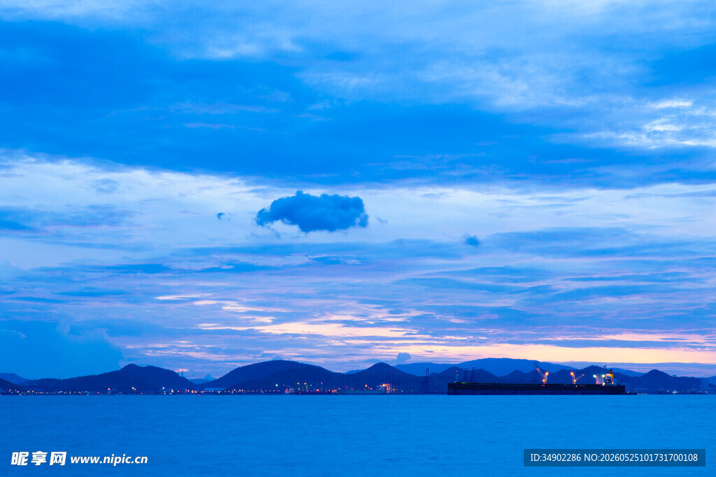 海边暮色天空美景