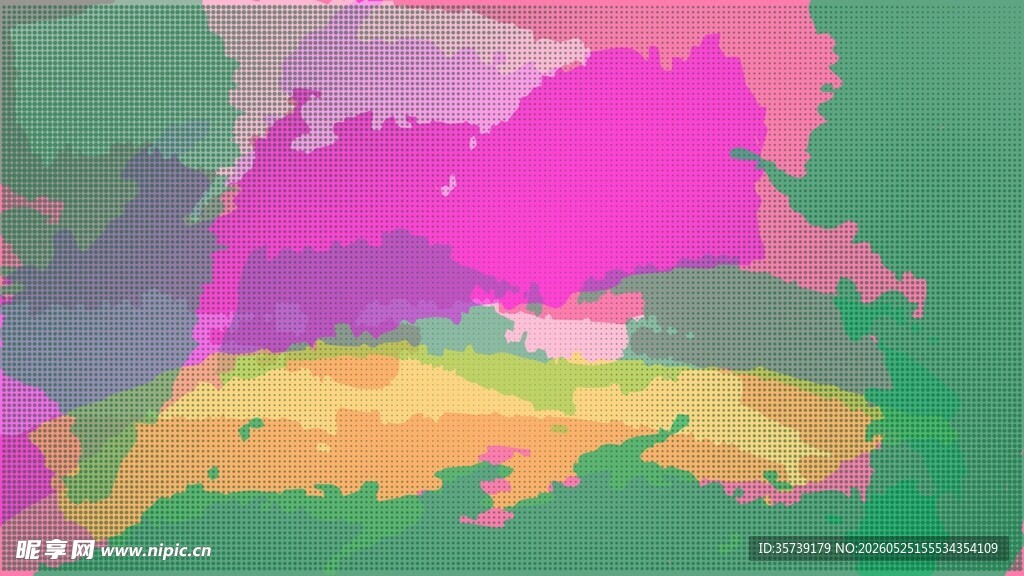 拼色点阵背景
