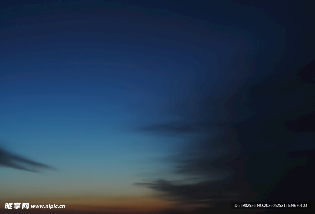 黄昏天空美景