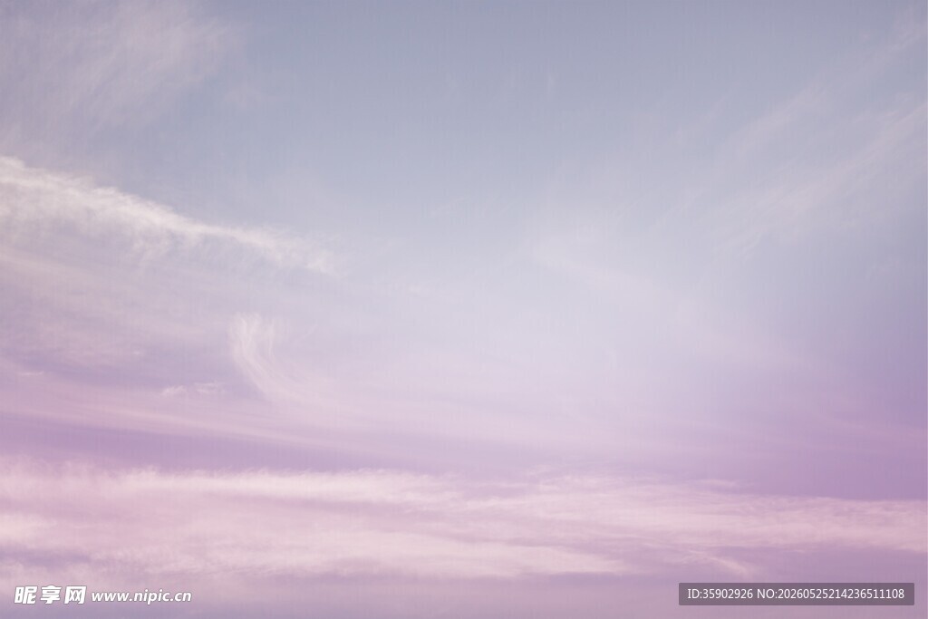 梦幻天空柔和光影美景