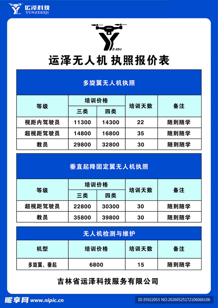 无人机价格