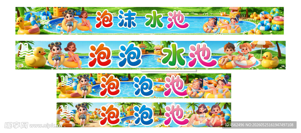 泡泡池图案