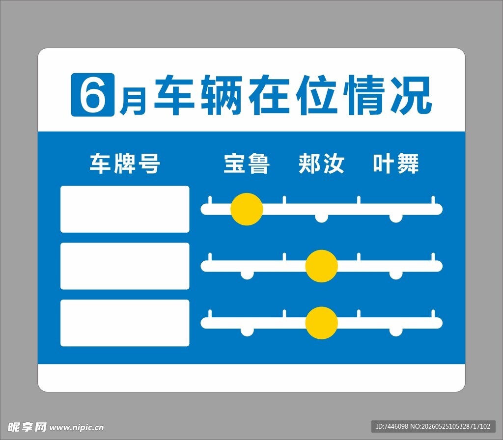 车辆在位情况