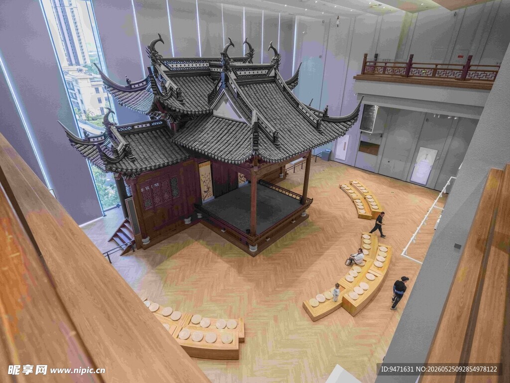 中式古建筑模型展示