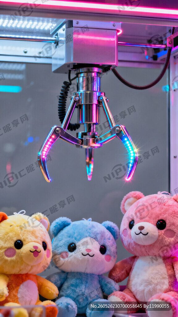 上边一个娃娃游戏机抓娃娃的爪子