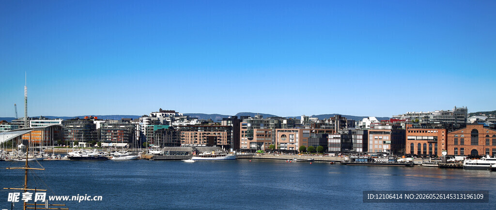 城市滨水风光美景