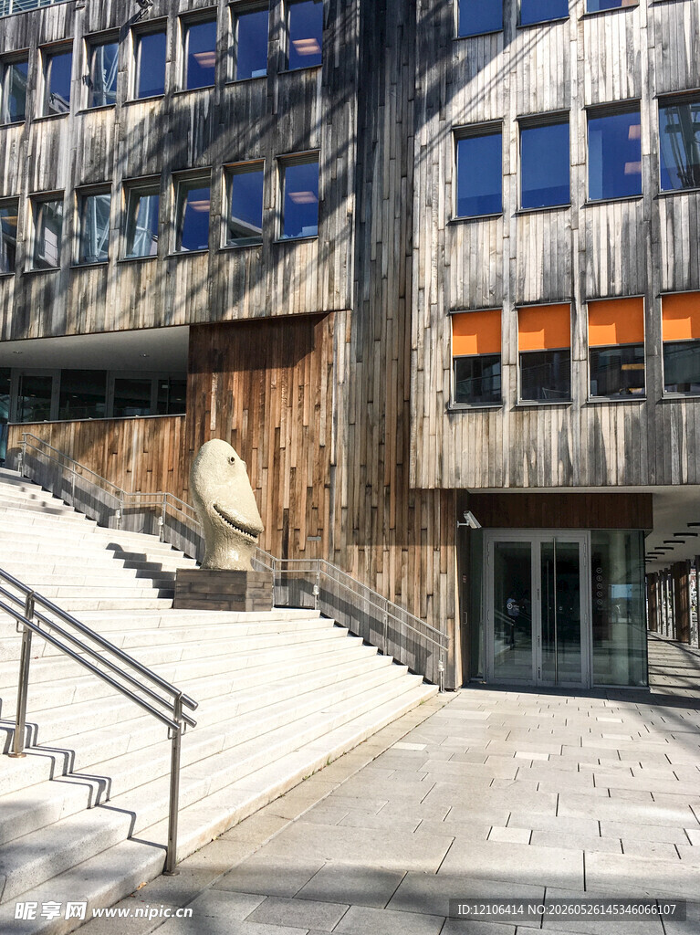 现代风格木质外观建筑