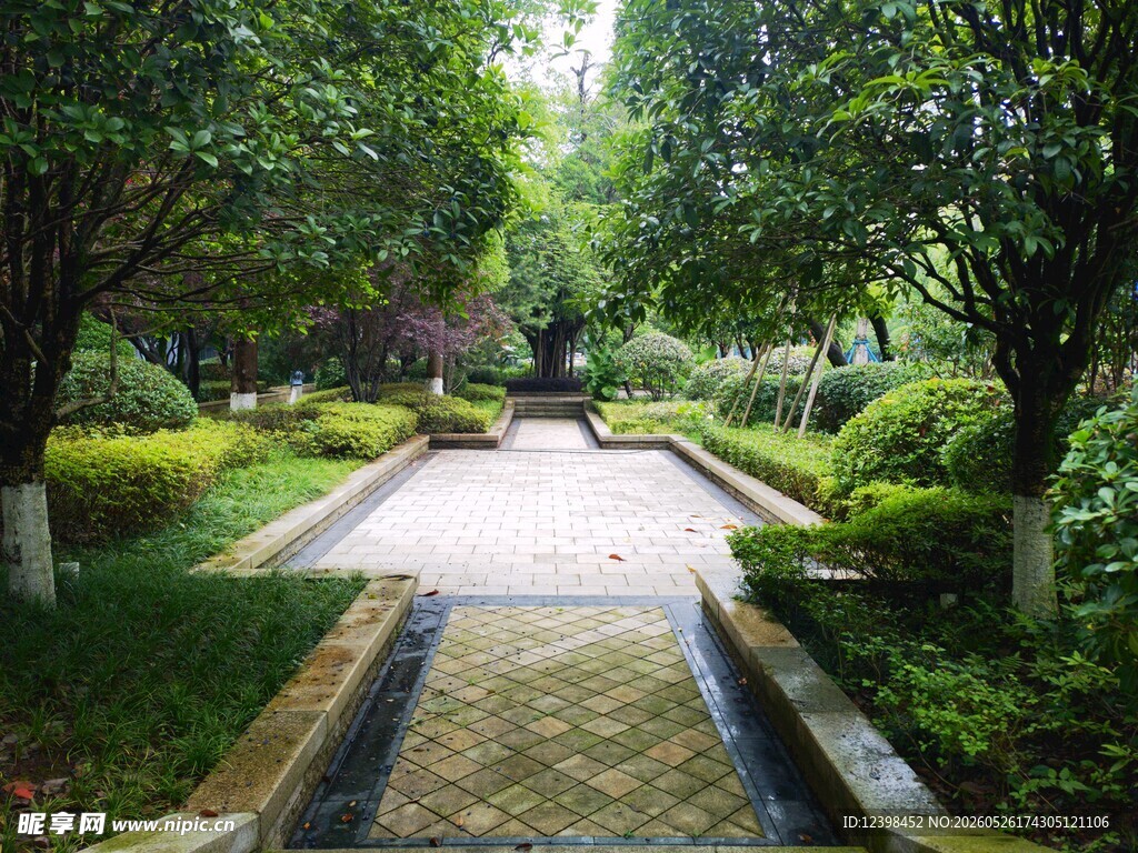 静谧花园小径景观