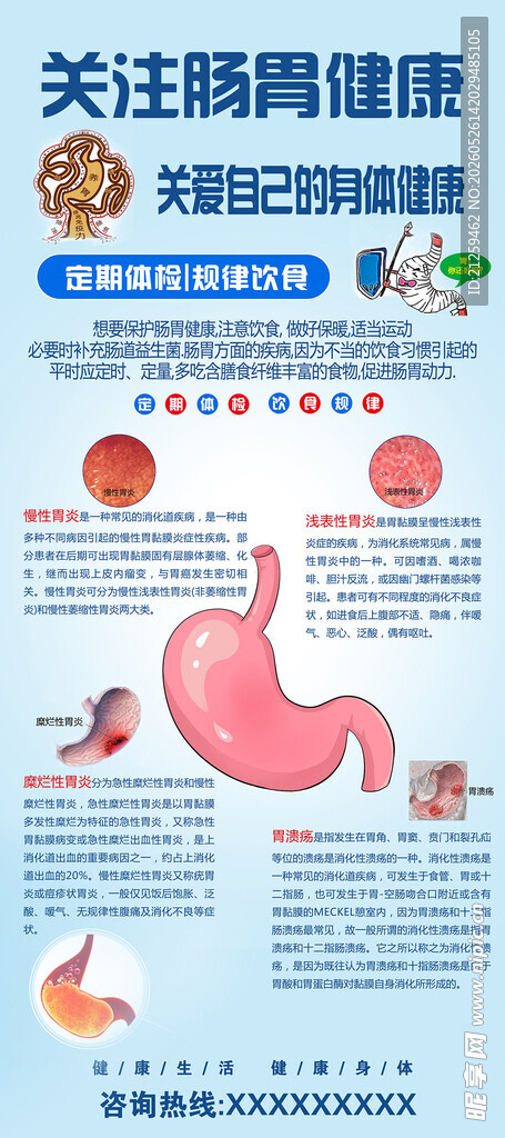 肠道健康科普海报