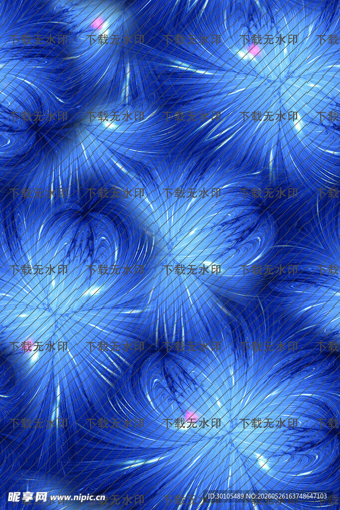 蓝色梦幻蒲公英图案背景