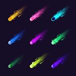 彩色流星素材