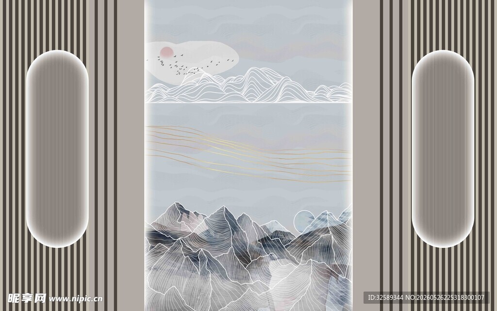 山水装饰画尽显自然意境