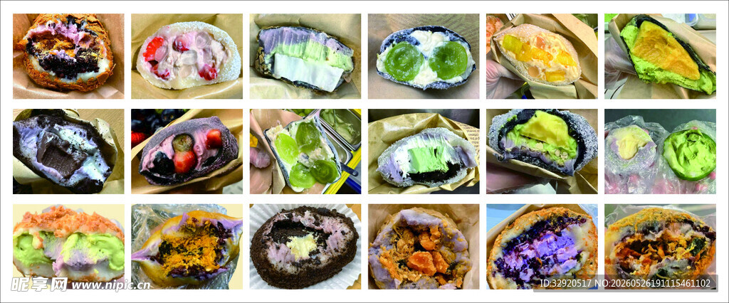 多样美食拼盘展示