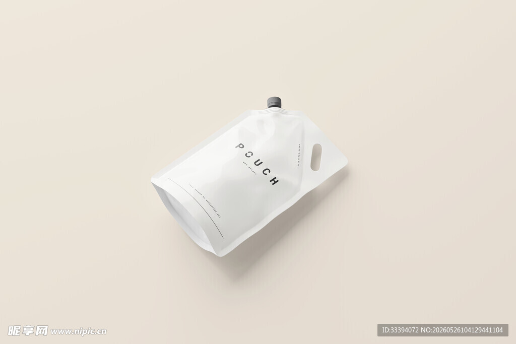 自立袋侧提手带吸嘴样机包装