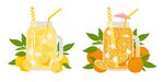 夏日饮品插画