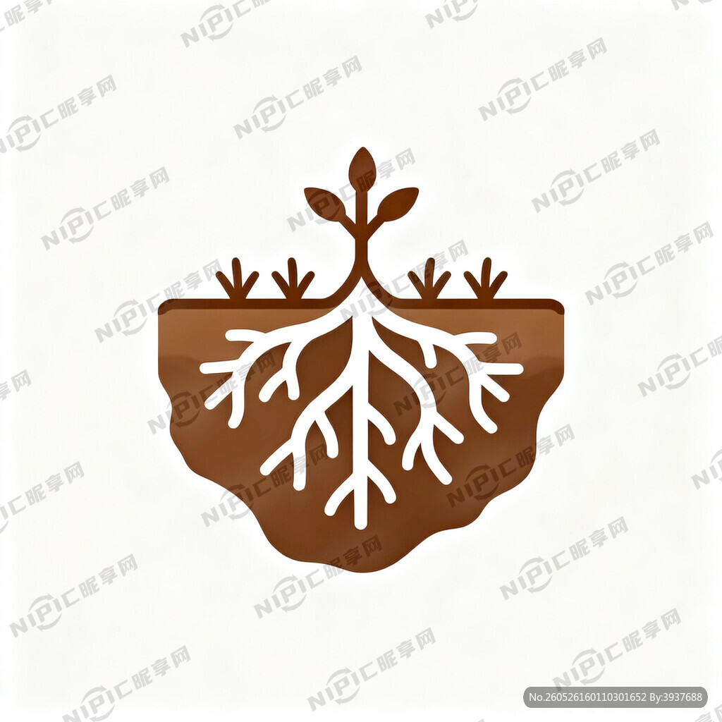极简农业符号 LOGO 纯图形