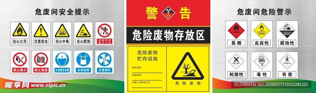 危废间安全提示