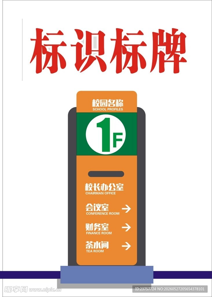 一楼标识标牌