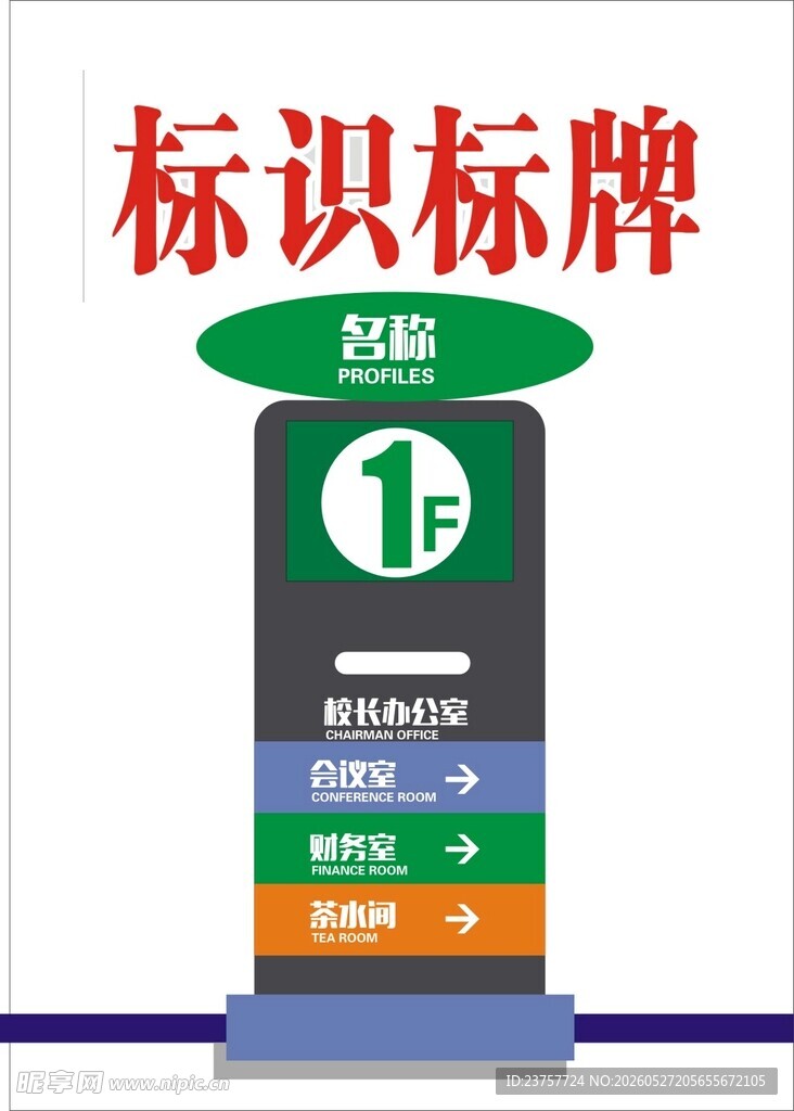 楼层标识牌