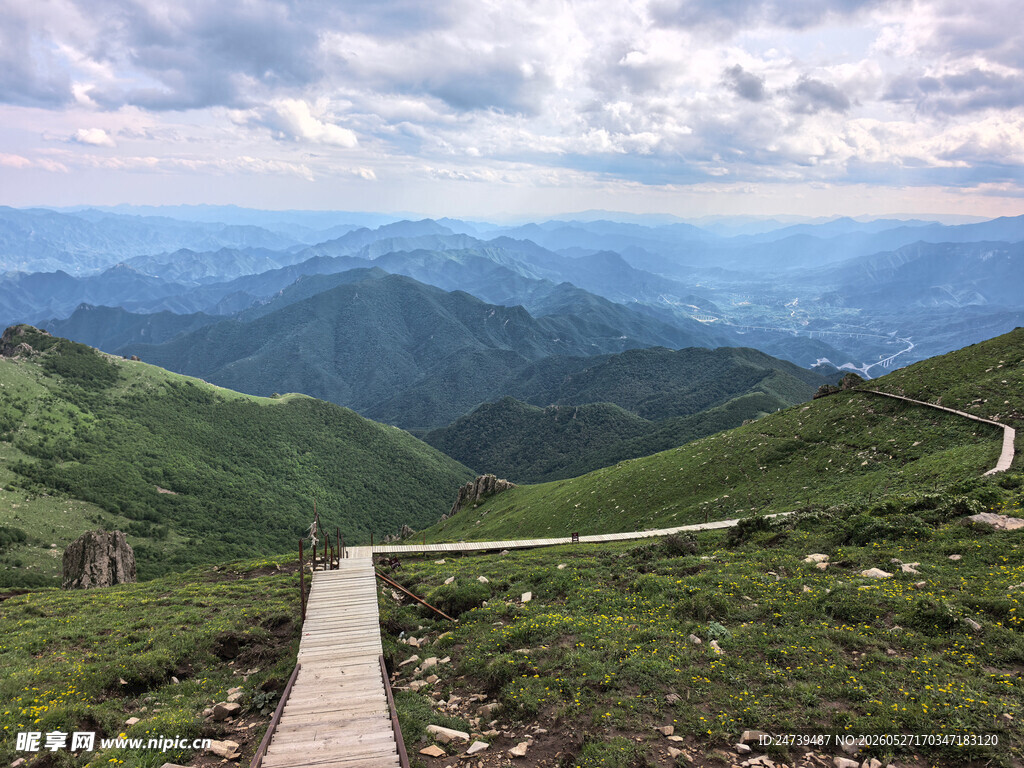 北京灵山徒步美景