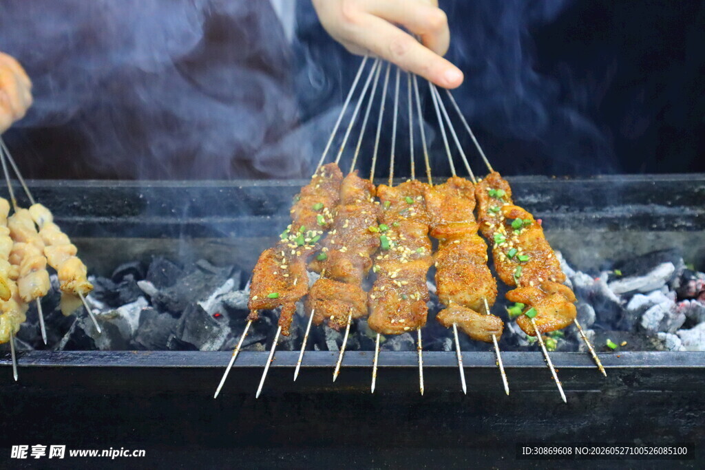 户外美味烤肉