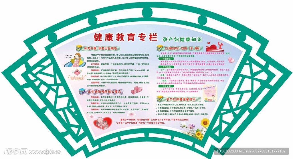 孕产妇健康教育宣传栏