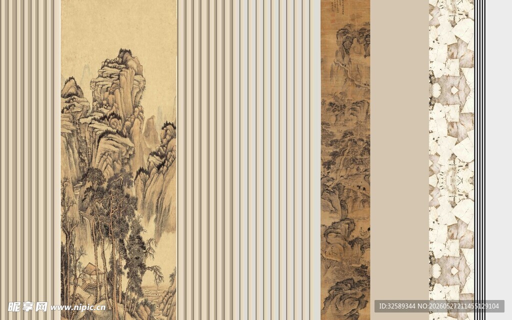 中式古典挂画艺术展示