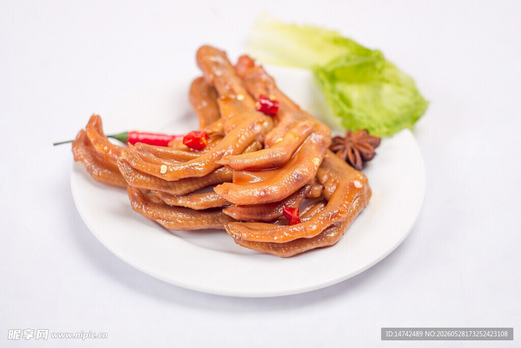 香辣卤鸭掌