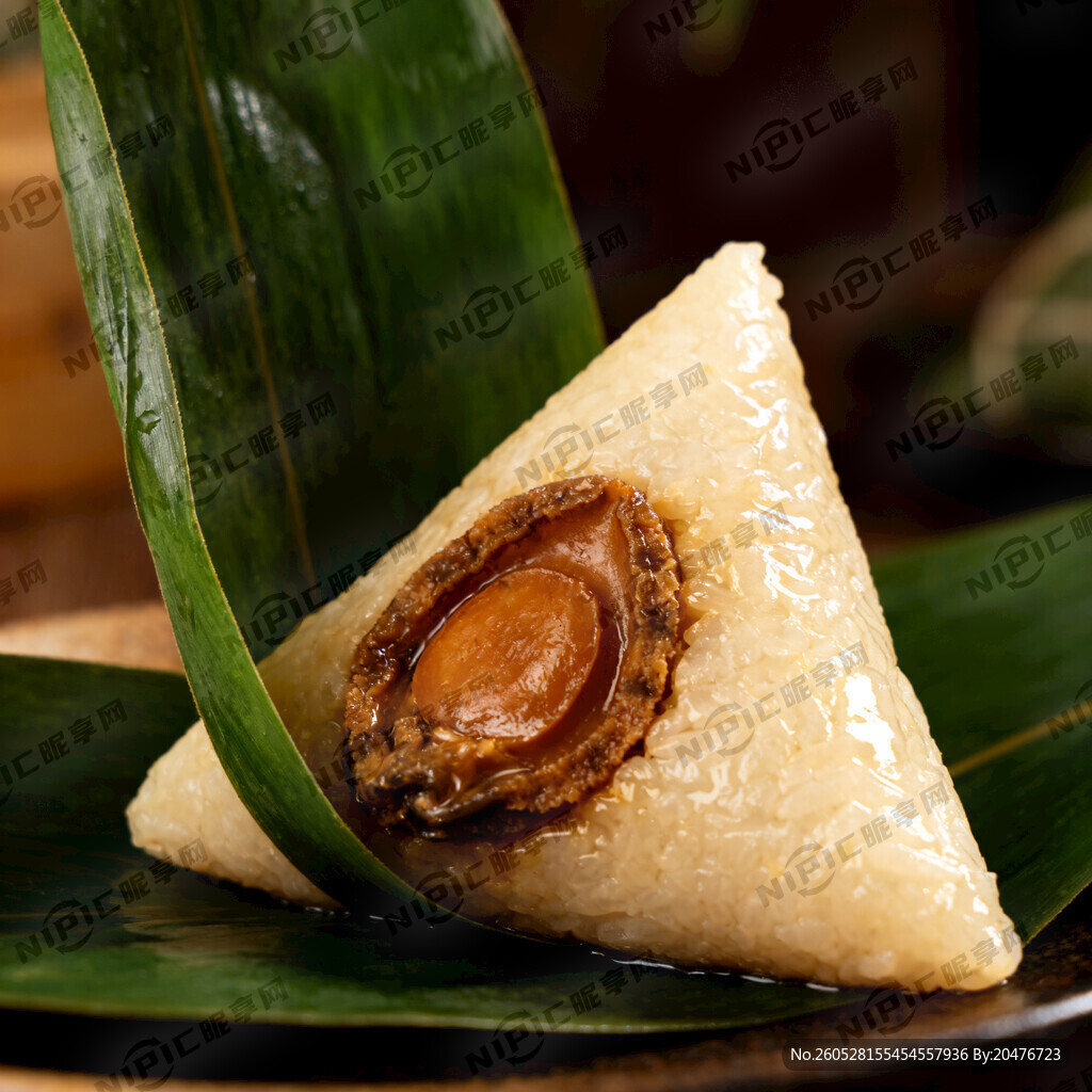 鲍鱼粽子 粽子 鲍鱼肉粽子