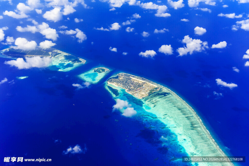 美丽海岛俯瞰风光
