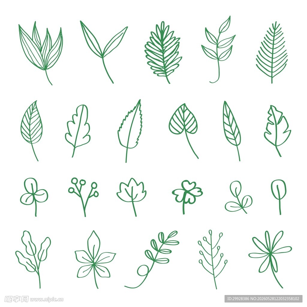 绿植线稿合集