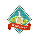 白葡萄酒图标设计