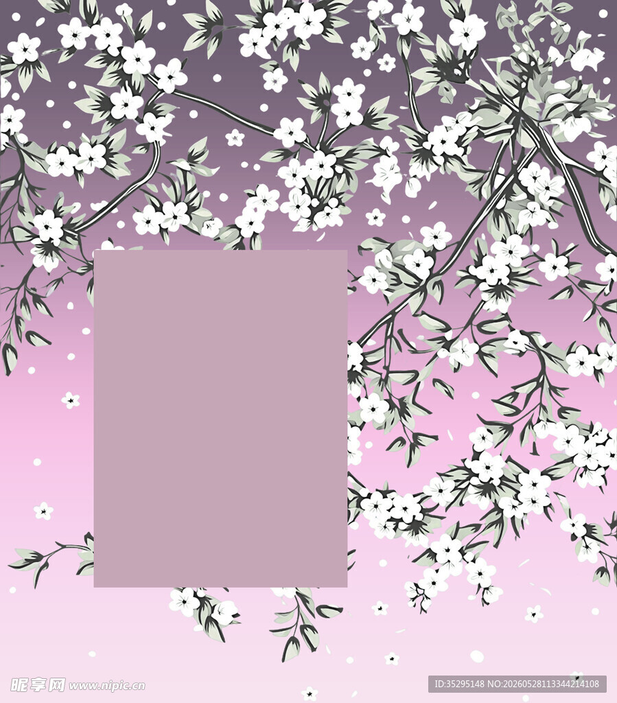 梦幻樱花背景图