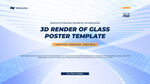 3D玻璃渲染海报模板集合