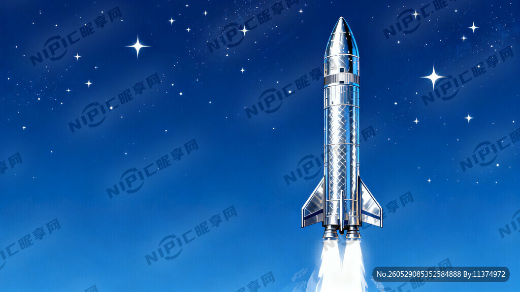 航空元素背景 需要火箭竖着的