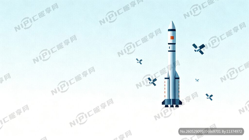 航空元素背景 需要火箭竖着的