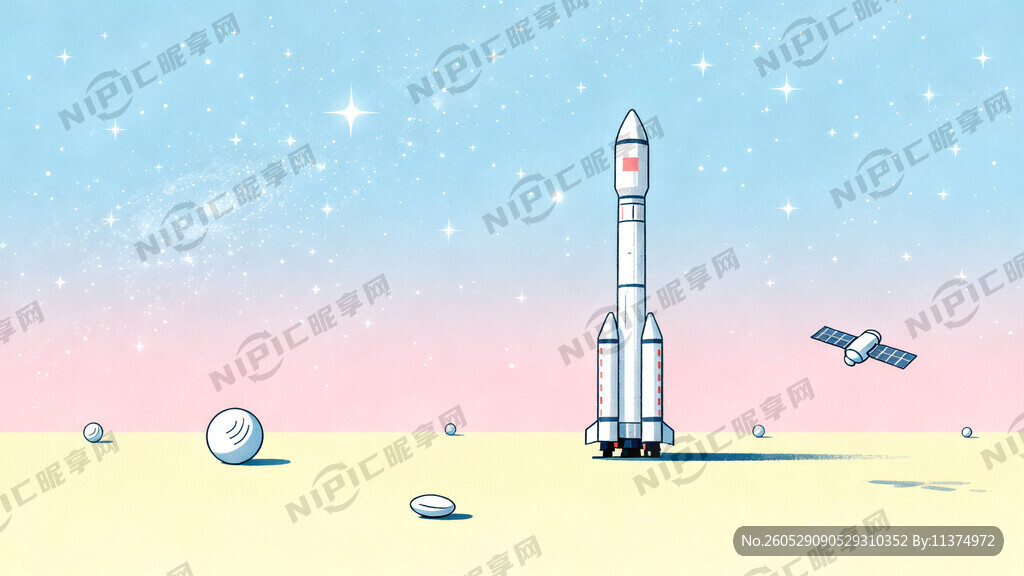 航空元素背景 需要火箭竖着的