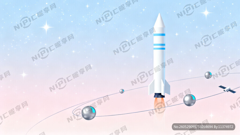 航空元素背景 需要火箭竖着的