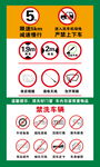 常见禁止标志图示
