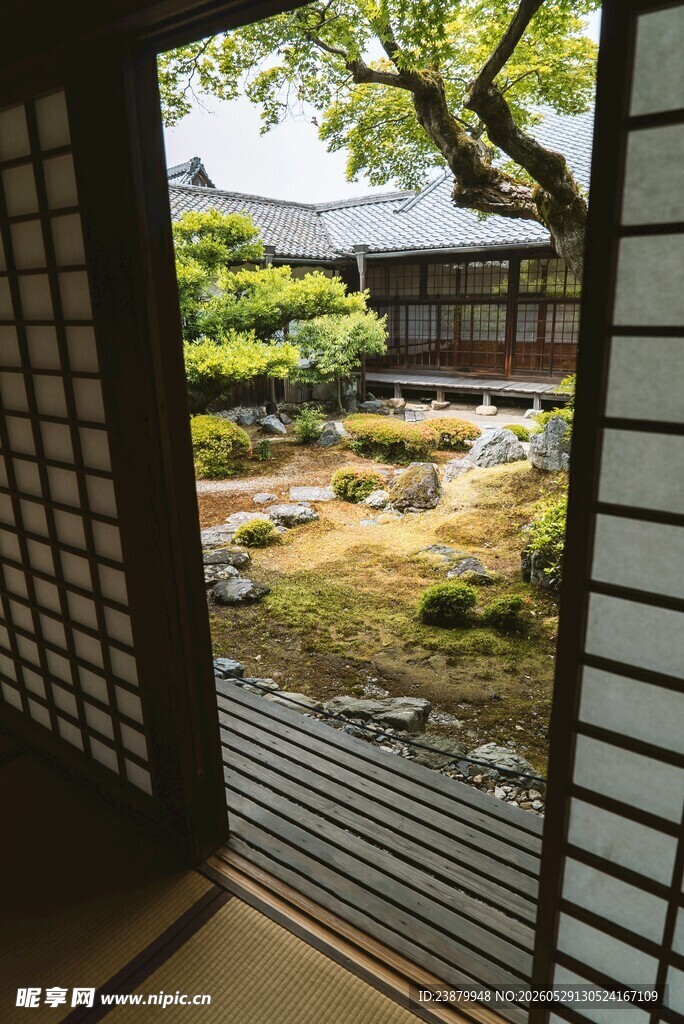 日式庭院室内外景观一瞥