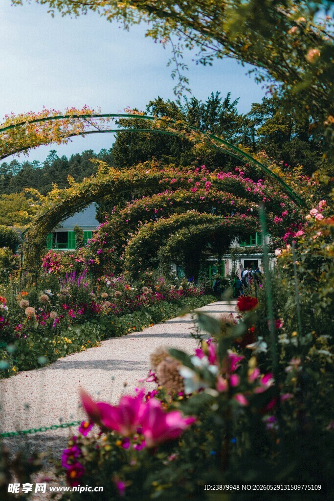 梦幻花园花卉拱形景观