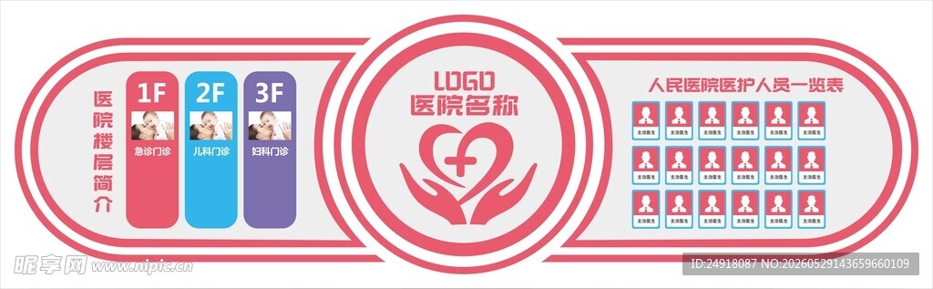 医院医疗机构文化背景形象墙标语