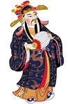 财神爷形象插画