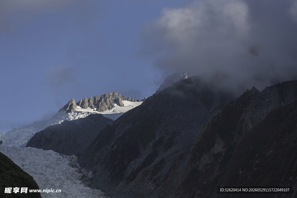 壮丽雪山冰川景观