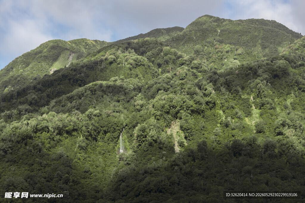 翠绿山峦