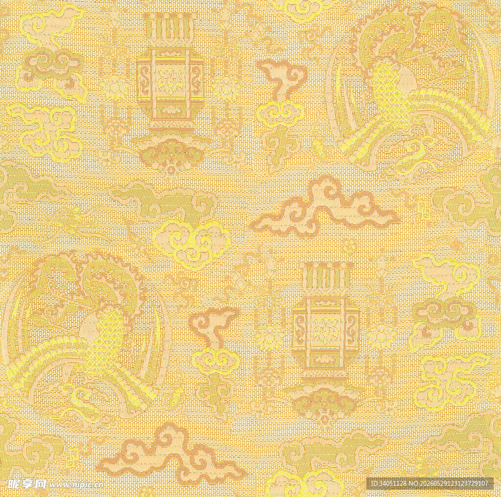 中式古典云纹祥图案