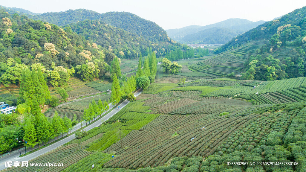 山间田园风光美景