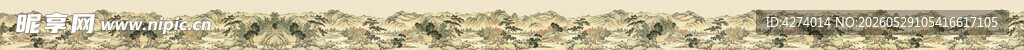 中国风山水画