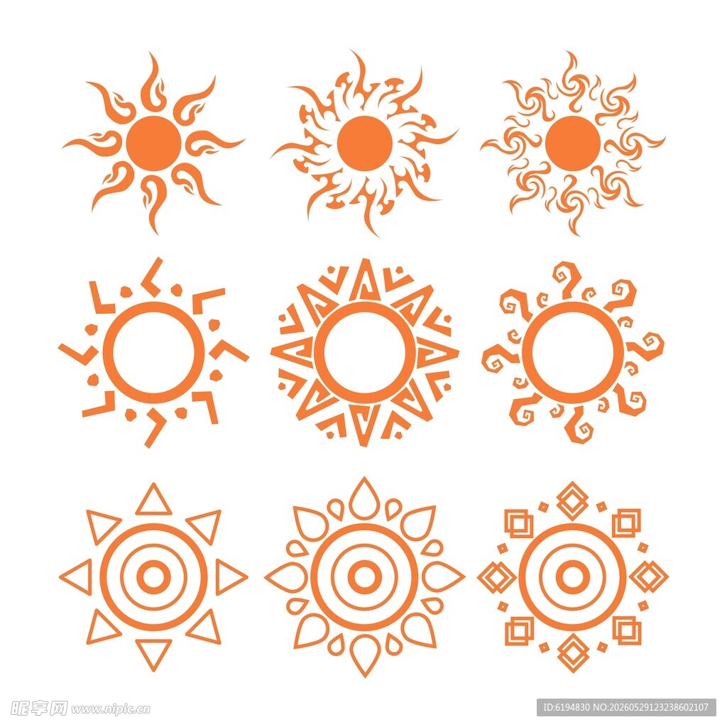 太阳神纹素材
