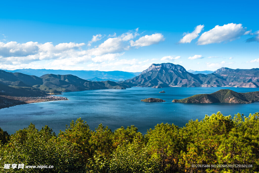 壮丽湖山美景